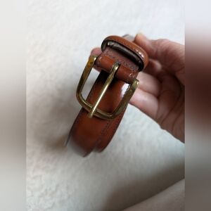 Trafalgar Brown Calf Leather Men's Belt 36